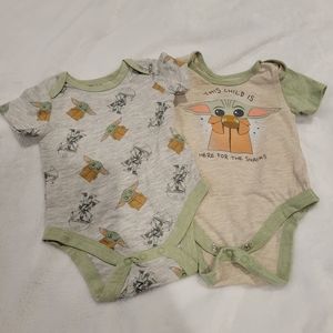 Star Wars Baby Yoda onesies